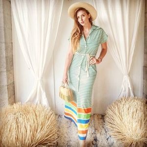 True Vintage 1960's Union Made Terry Cloth Beach